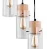 Lampa wisząca ALFA TANTUM DREWNIANA 3xE27 38cm | 60175