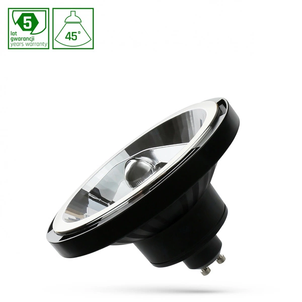 LED AR111 GU10 230V 12W SMD 45st WW BLACK SPECTRUM