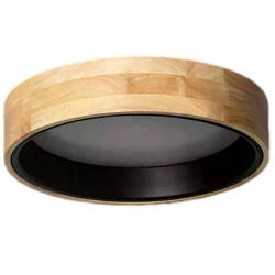 Plafon LED 16W Okrągły 38cm Naturalne Drewno 3 Barwy Świecenia CCT Abruzzo Vero