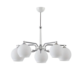 Klasyczny Żyrandol AXEL wys. 65cm 5xE27 15W IP20 | Chrom