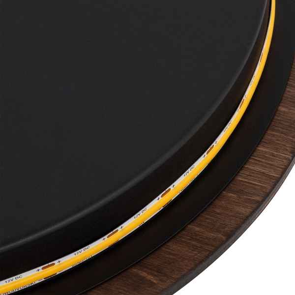 Kinkiet RING TIMBER LED M śr. 25cm 10W barwa ciepła 3000K | ciemne drewno 11290