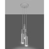 Lampa wisząca BORGIO 3P, SL.1080, biały/beton, 3x40W GU10
