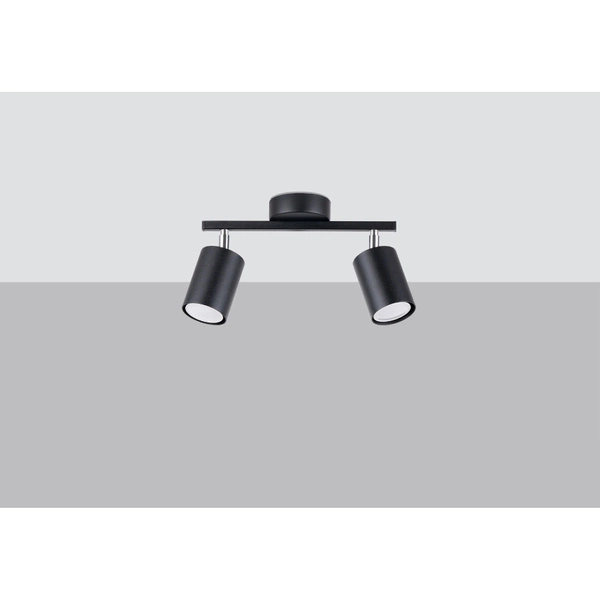 Lampa sufitowa LEMMI 2, czarny/chrom, 2x40W GU10, SL.1127
