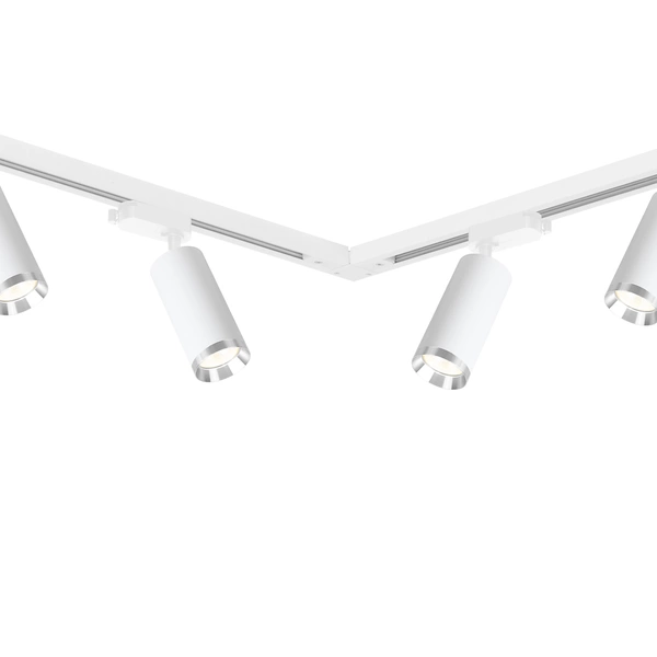 Zestaw Oprawa Mica Track Biały + Chrom 6xGU10 2m