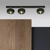 Lampa sufitowa Emibig FIT 3 Czarny/STRIPE 1123/3