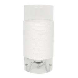 Lampa stołowa/nocna WRING 41-28006 transparentna/biała 1x60W E27