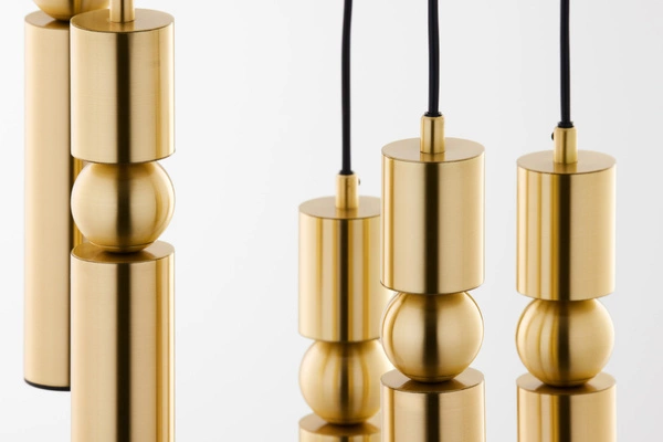 Nowoczesna Lampa wisząca ALAS wys. 35-136cm 5xG10 14W IP20 | Złoty