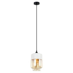 Lampa wisząca MOLINA śr. 18cm E27 | bursztynowy