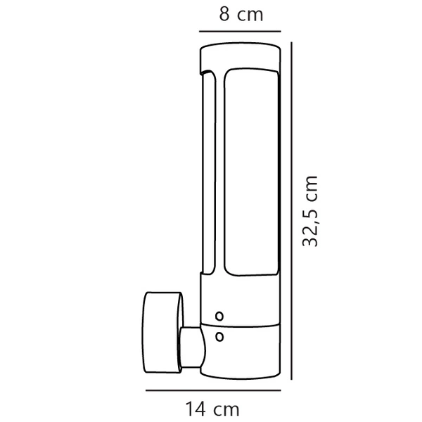Kinkiet HELIX GU10 8W Corten