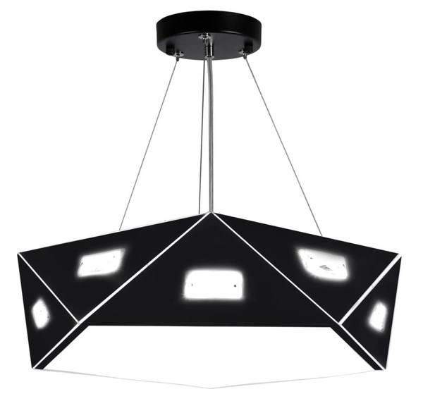 Nowoczesna lampa wisząca z kryształkami NEMEZIS 31-59130, 3x40W G9, czarna
