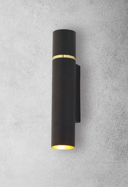 Kinkiet LYNX, czarny/złoty, 2x40W E14, MZ5000