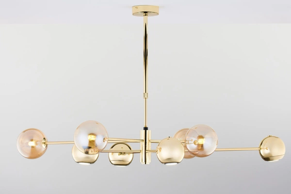 Nowoczesny Żyrandol MOKA wys. 47-69cm 4xG9 4xGU10
14W IP20 | Złoty