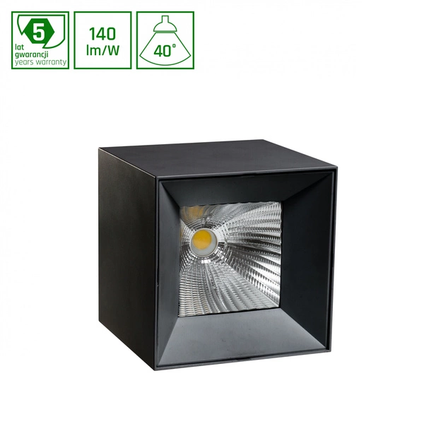 CEL ZOSMA 4 SQUARE 830 19W 230V 40st Black CASAMBI