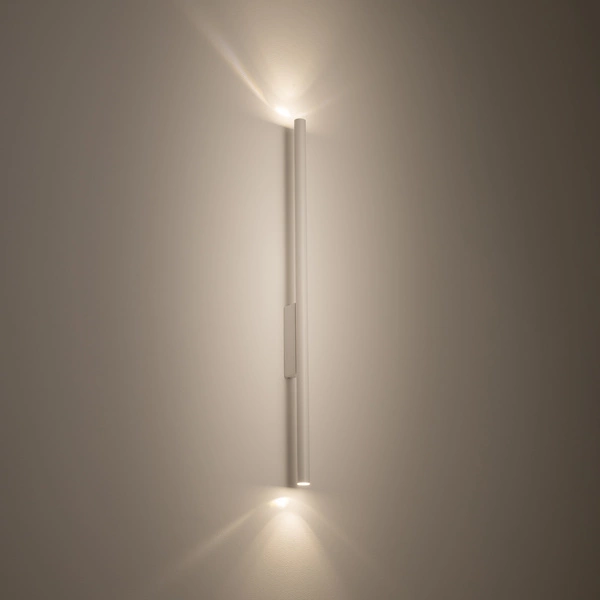 Kinkiet LASER WALL 2xG9 wys.78cm szer.2.5cm | Biały 11813