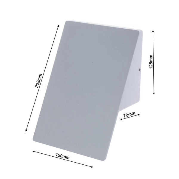 Biała lampa LED PLAIN na elewację 096