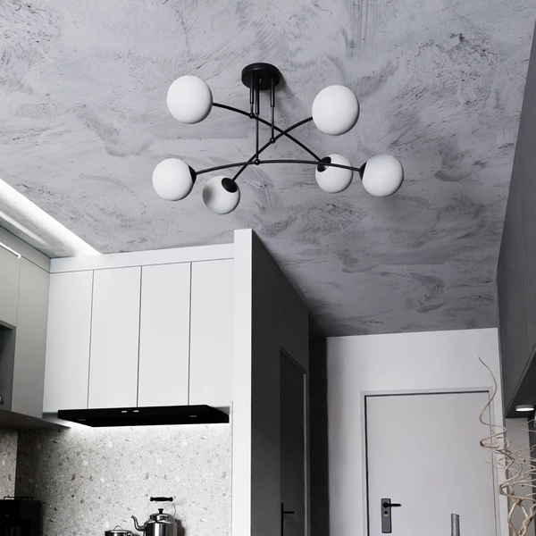 Lampa sufitowa Emibig PREGOS 6 Czarny 670/6