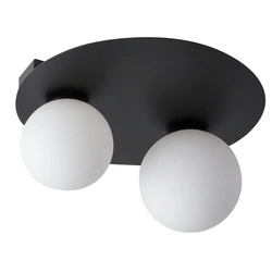 Nowoczesny plafon do biura i domu ARGON 2x G9 12W szer. 33cm | czarny