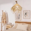 Lampa Wisząca Boho z Włókna Naturalnego Abruzzo Laura 40cm E27
