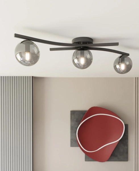 Lampa sufitowa Emibig OPUS 3 BL GRAFIT 1391/3