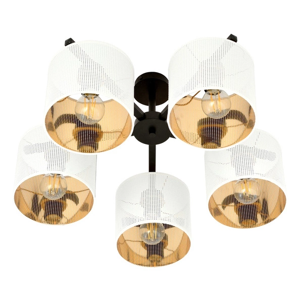Lampa sufitowa Emibig JORDAN 5 Biały/GOLD 1145/5