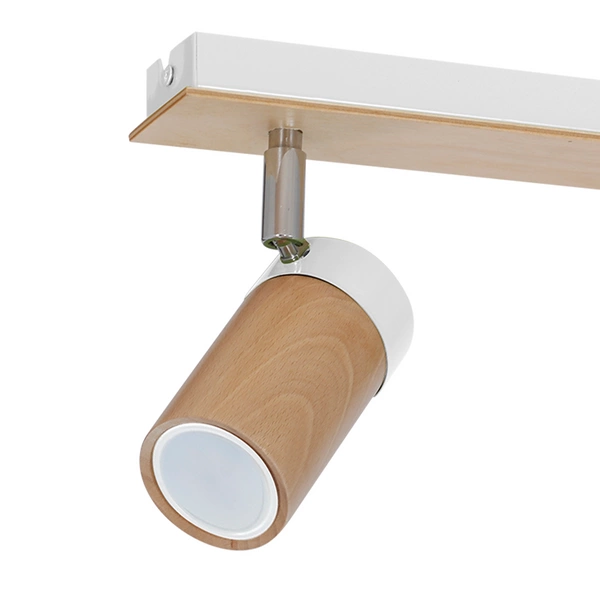 Lampa sufitowa nowoczesna reflektorek spot BARON II biały szer. 37cm