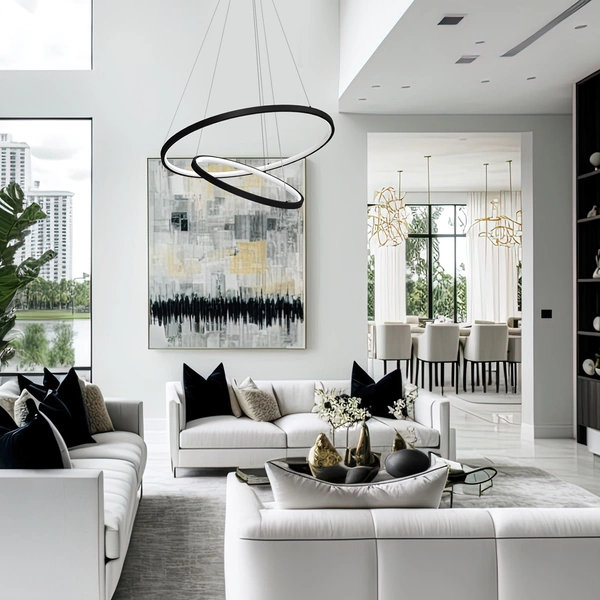 Lampa wisząca ROTONDA , czarna, 51W LED, barwa neutralna 4000K, ML7942