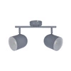 Nowoczesna lampa sufitowa AZURO listwa 92-63212 szary mat 2xE27