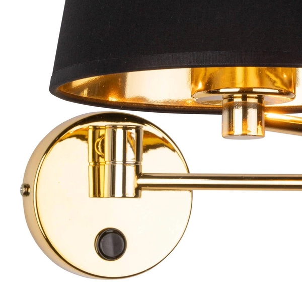 GLORY BLACK KINKIET 1 PŁ 6483