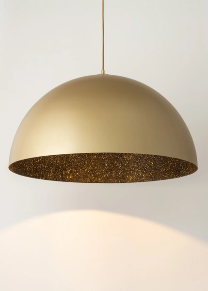 Lampa wisząca do salonu SFERA śr. 70cm E27 60W | złoty czarny