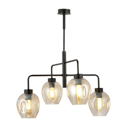 Lampa sufitowa Emibig LUKKA 4 Czarny/AMBER 1165/4