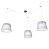Lampa wisząca Emibig ASCOT 3 GRAY 1424/3