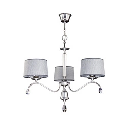 Klasyczny Żyrandol EGIDA wys. 80cm 3xE27 15W IP20 | Chrom