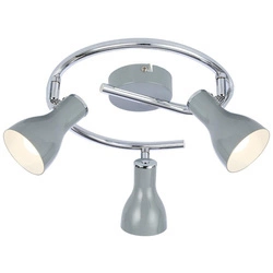 Lampa sufitowa JULIE spirala 3xE14 szary/chrom 98-66633