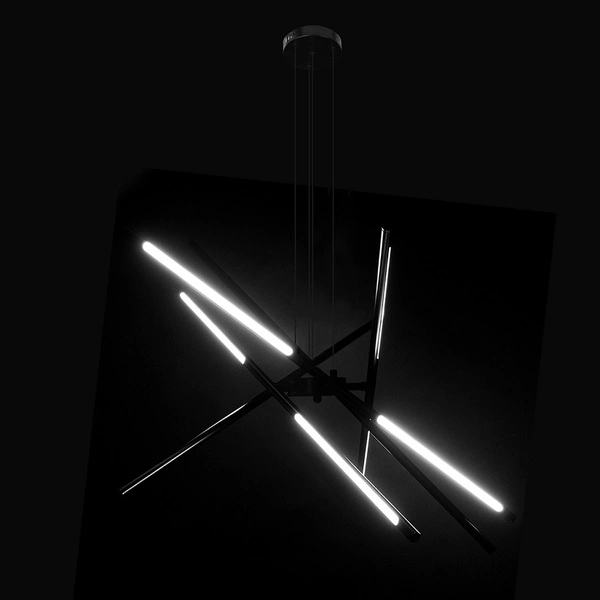 Designerska lampa line LED DL-J03 64W zmienna barwa PILOT | czarny