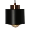 Lampa wisząca OLENA, czarny/miedziany, 1x60W E27