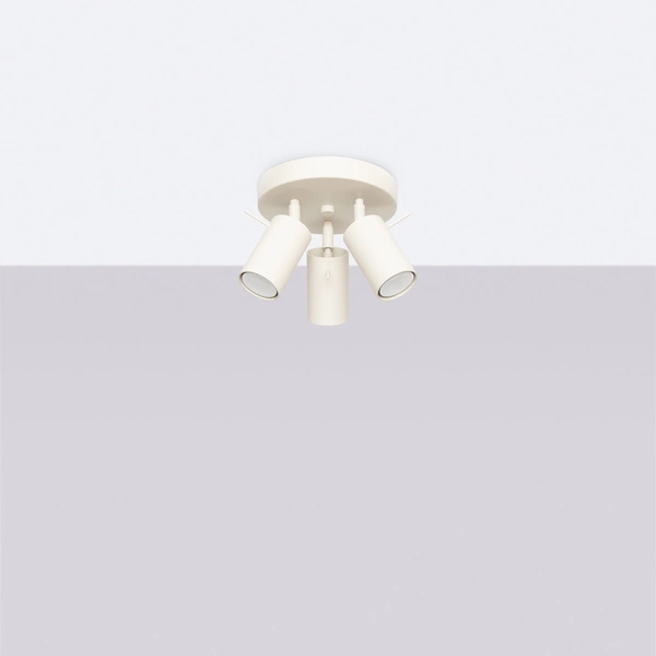 Plafon RING 3P beżowy