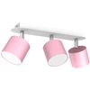 Lampa sufitowa DIXIE PINK 3x GX53 szer. 34cm | różowy