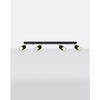 Lampa sufitowa (spot) NERO 4, SL.1072, czarny/złoty, 4x40W GU10