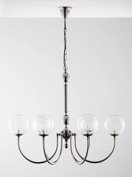 Nowoczesny Żyrandol BRILLANTE wys. 105cm 6xG9 14W IP20 | Czarny