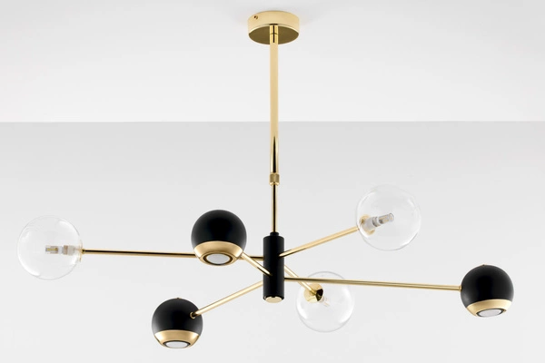 Nowoczesny Żyrandol MOKA wys. 47-69cm 3xG9 3xGU10
14W IP20 | Złoty