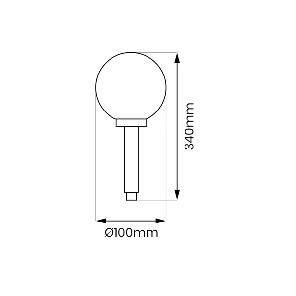Lampka ogrodowa solarna kulka