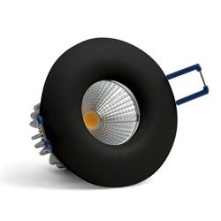 Oprawa wpuszczana MEZO RO 10W ciepła 3000K czarny śr. 8,1cm