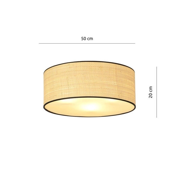 Lampa sufitowa Emibig ASTON 3 RATTAN 1149/3