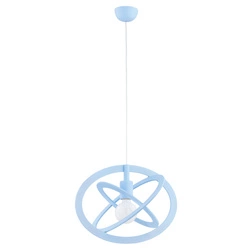 Lampa wisząca ALFA GRADI ELIPSE NIEBIESKA 1xE27 34cm | 60687