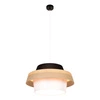 Jute Lampa Wisząca 1xE27 Max.60W Czarny/Transparentny PVC/Czarny-Beżowy-Biały 150160104