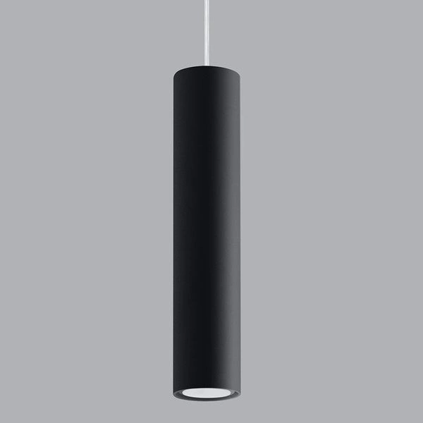 Lampa Wisząca LAGOS 1 Czarna stal, GU10, 40W, SL.0327