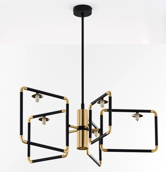 Nowoczesny Żyrandol IBRA wys. 82cm 5xG9 14W IP20 | Złoty