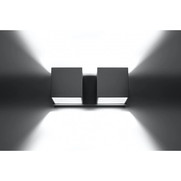 Kinkiet QUAD 2 SL.0658 szary aluminium 2xG9