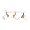 Lampa sufitowa JOKER, MLP6300, biały/drewno/chrom, 3x8W GU10