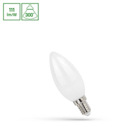LED ŚWIECOWA E-14 230V 5,5W COG WW MILKY SPECTRUM